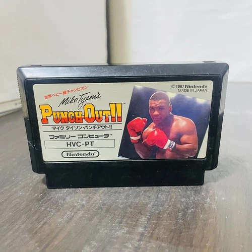Mike Tyson Punch Out Nintendo Famicom 1987 Japanese Version HVC-PT Sports Boxing