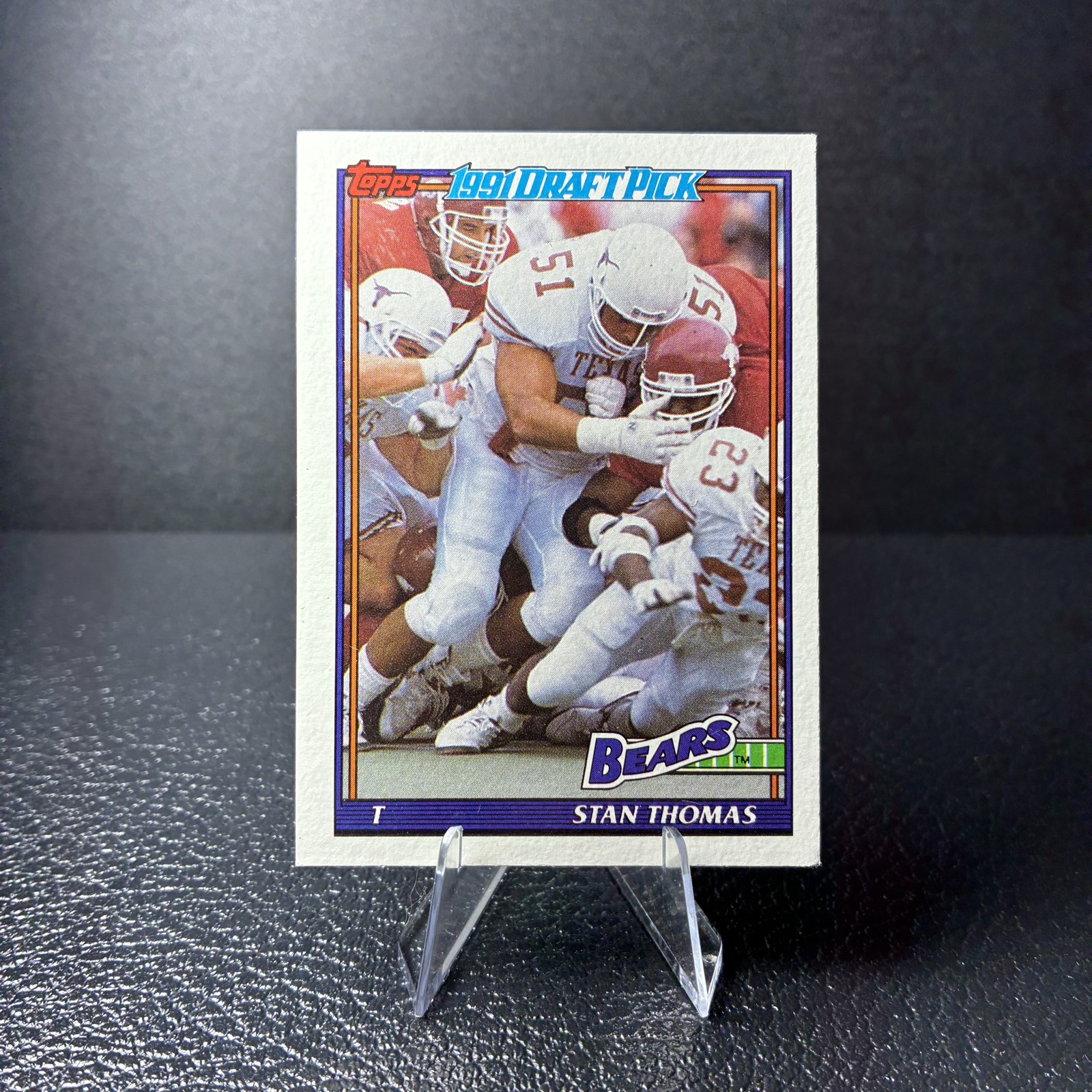1991 Topps - Stan Thomas #154 (RC) Chicago Bears