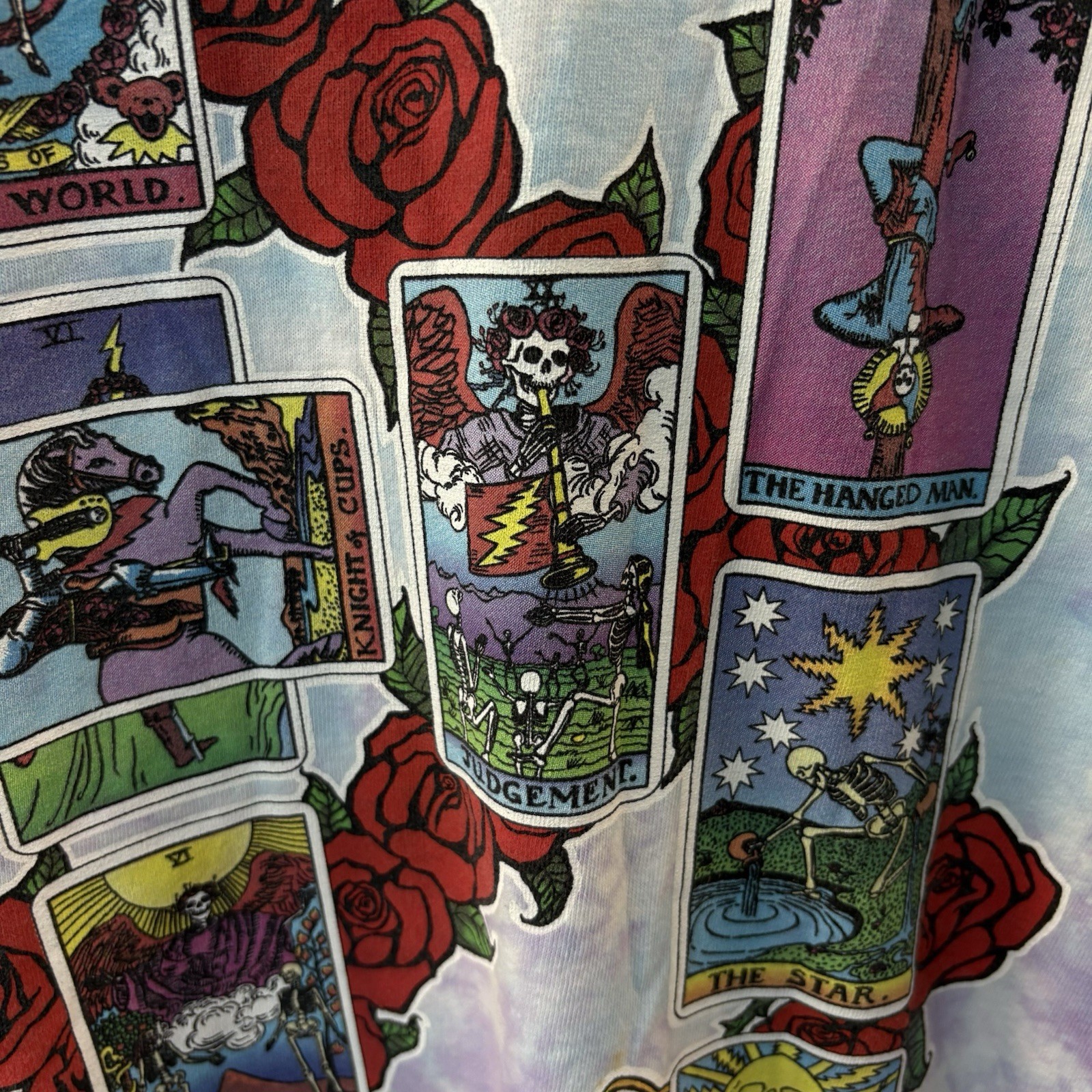 Vintage grateful dead shirt 1993 April Fools Concert Liquid Blue Tie Dye Xl image 8