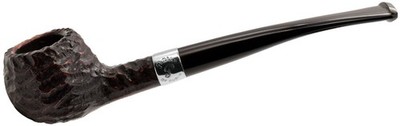 Peterson Donegal Rocky Rustic Finish Medium Quarter Bent Prince Briar Pfeife (406)