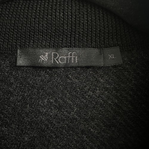 Suéter Pullover $215 RAFFI 100 % Lana Merino Extra Fina Tejido Suave 1/4 Cremallera XL - Imagen 5 de 12