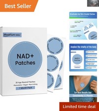 NAD Patches for Energy - 30 Count 8-Hour Formula for Men  Women
