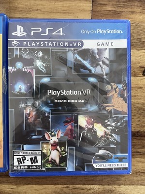 PlayStation VR Demo Disc 2.0 PSVR 2 Sony Virtual Reality PS4 New Sealed