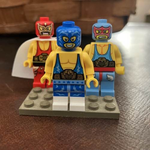 LEGO- Movie EL MACHO, Series #1 & Store Exclusive WRESTLER minifigures 70809, - Picture 7 of 14