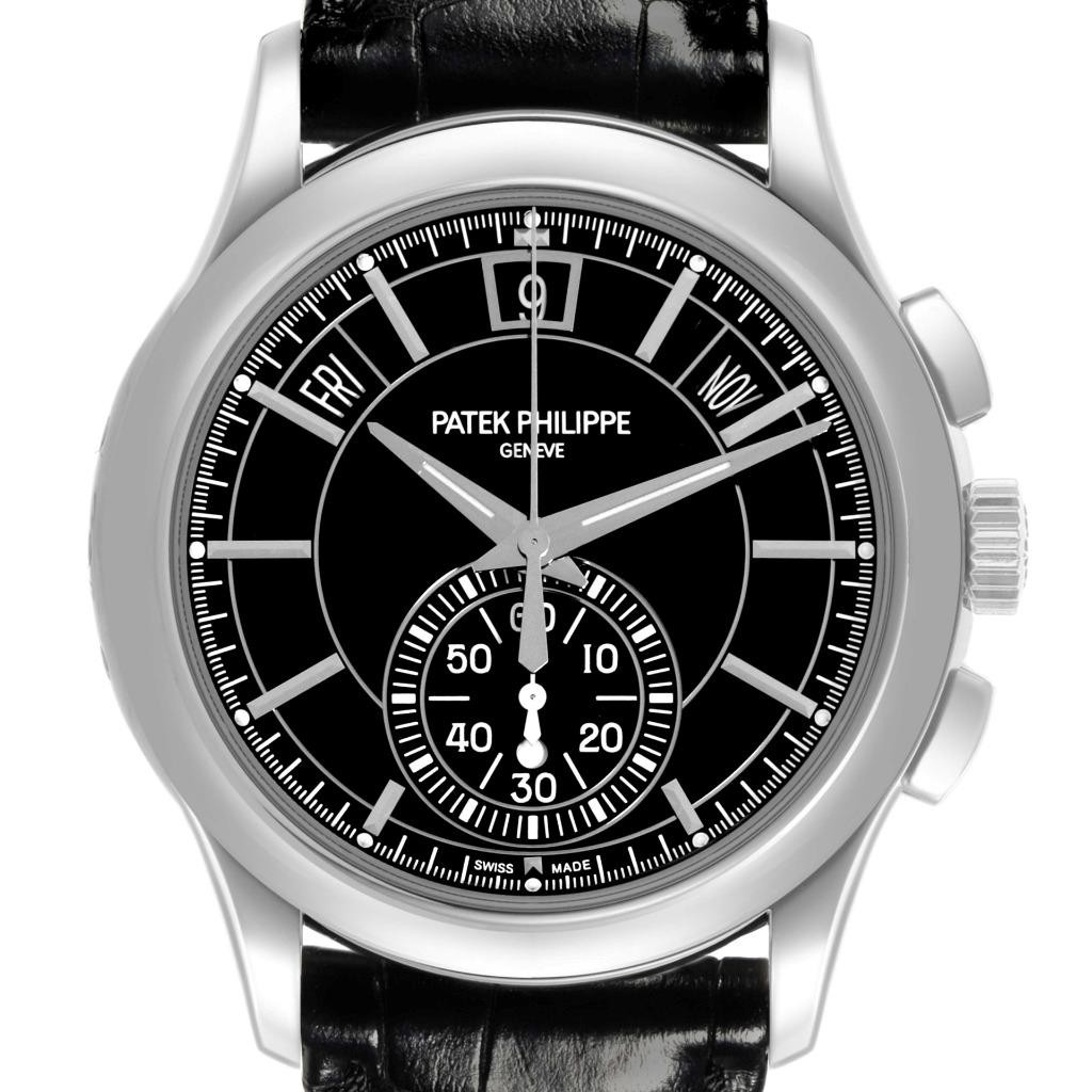 Patek Philippe Complications Annual Calendar Platinum Mens Watch 5905 Box Papers