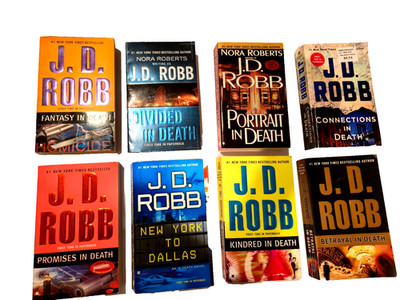Lot Of 8 J. D. Robb Novels Paperback Books- Mystery, intrigue