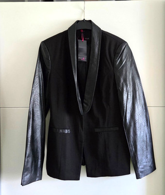 Melrose, Blazer mit Kunstlederarmen, Größe 40, NEU !!!