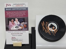 NOAH JUULSEN signed FLYERS puck JSA COA