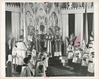 1957 Holy Cross Church St Louis Palm Sunday Service Photo 8X10 — photo 1
