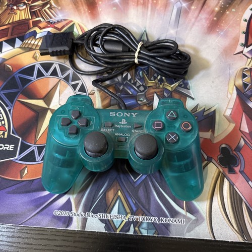 Sony PlayStation 2 PS2 Clear Emerald Green Dual Shock 2 Controller ...