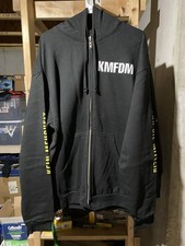 Felpa con cappuccio KMFDM 1984-2009 (XL) Il mondo ruota al ritmo ultra pesante