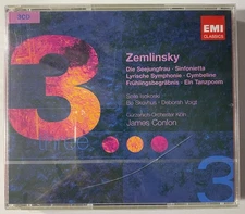 ZEMLINSKY Vocal & Orchestral Works Deborah Voigt James Conlon SEALED 3 x CD