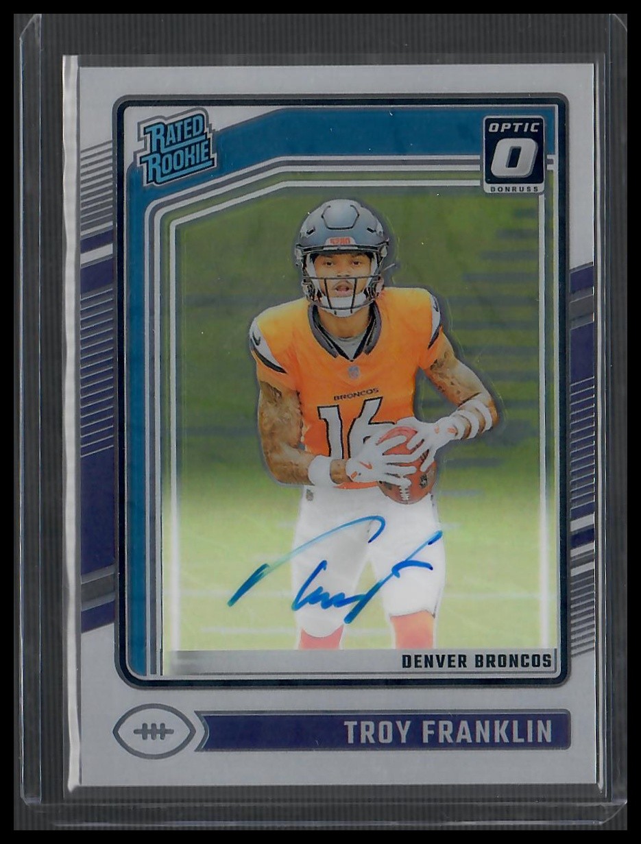 2024 Donruss Optic #294 Troy Franklin Rated Rookies RPS Autographs #/325