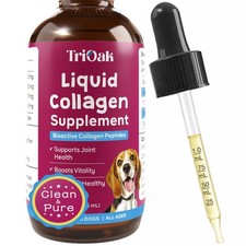 Hydrolyzed Liquid Collagen Drops for Dogs: 55 ml, Light Golden
