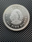 1 oz .999 Fine Silver Round Aztec Calendar Cuauhtemoc Design Collectible Coin