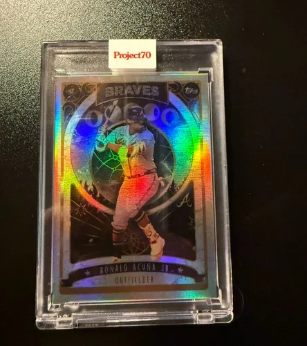 Ronald Acuna Jr. Topps Project 70 698 by The Shoe Surgeon LE RAINBOW FOIL 33/70