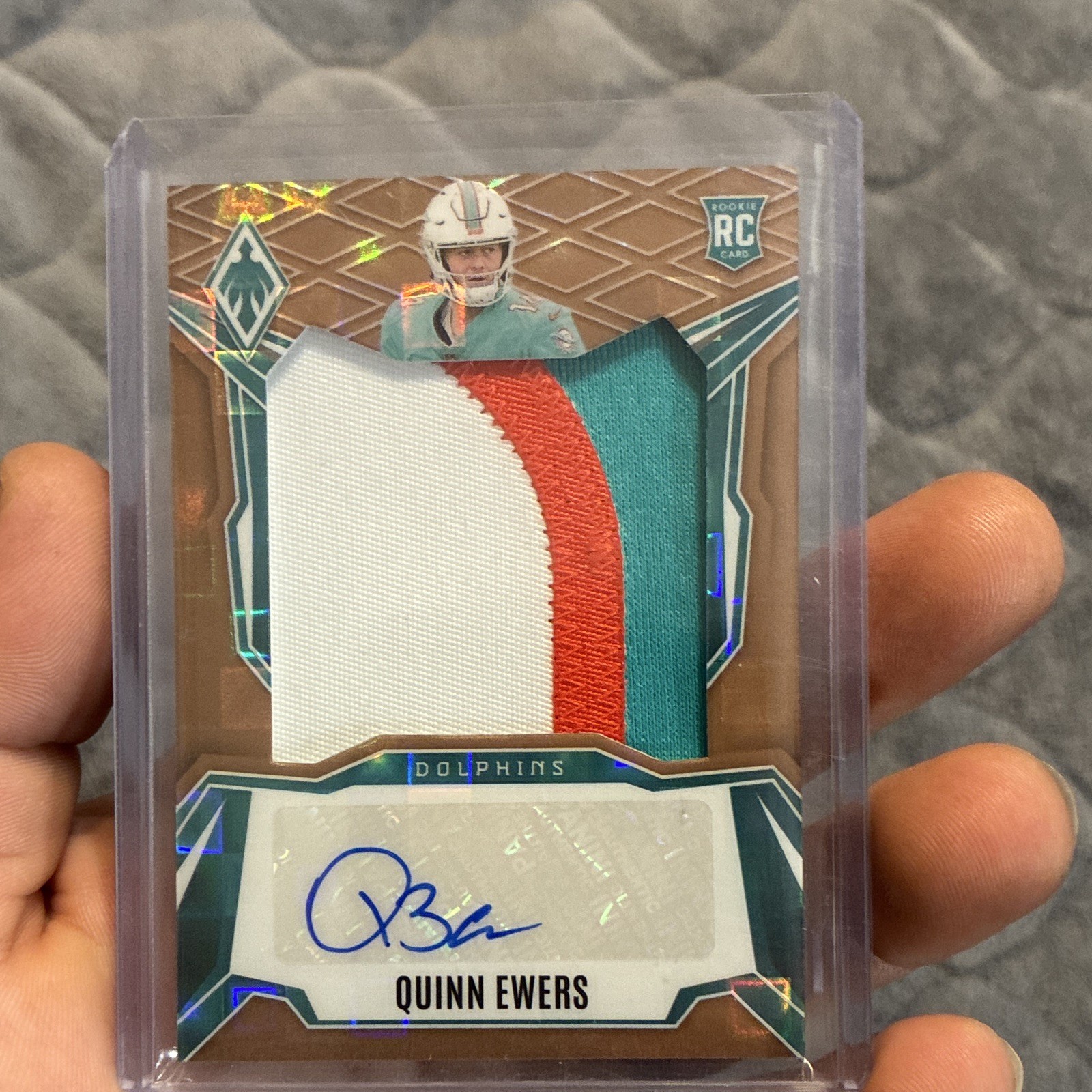 Panini 2025 Phoenix Quinn Ewers RC RPA Auto #RPS-QES Miami Dolphins /199