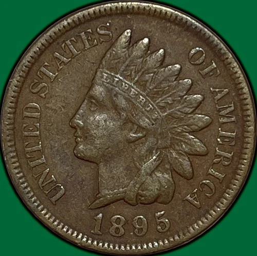 1895 Indian Head Cent Extremely Fine XF Coin #33492