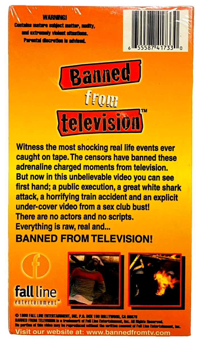 その他 Banned From Television 3 [VHS] [Import] BANNED FROM TELEVISION VHS Tape 1998 Caught on Camera Not Rated