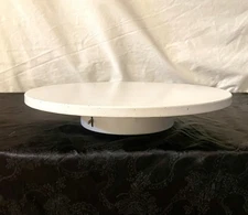 Vintage Thorens Musical Cake Tray Plate Rotates Stand Plays Happy Birthday 1940s
