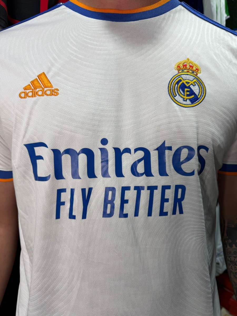 adidas Men's Real Madrid 2021-22 Home Jersey 194829249143| eBay