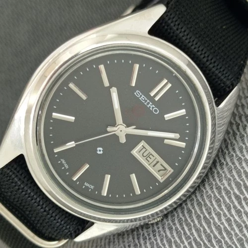 SEIKO EXPO 70 AUTOMATIC JAPAN 7009A MENS VINTAGE BLACK COLOR DIAL WATCH a2417-U