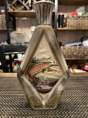 Jim Beam Rainbow Trout Collectors Edition Bottle Empty