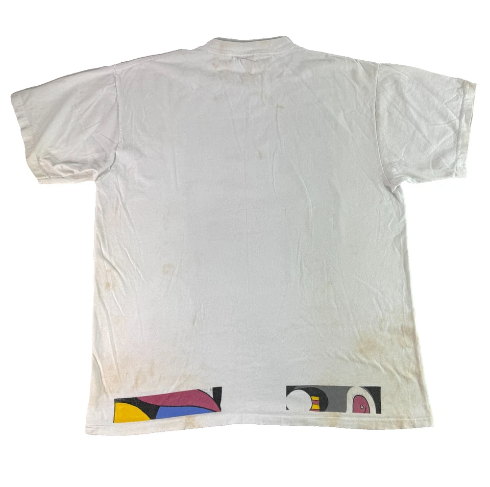 Vintage 80s 90s Pablo Picasso T Shirt A Flower Woman Femme A La Fluer White XL - Image 2 of 4