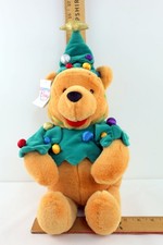 Disney Store Christmas Tree Pooh 14" Winnie the Pooh Plush New with Tags