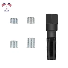 Spark Plug Thread Repair Kit – 14mm Reamer Thread Repair Tool &4 Inserts