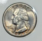 1945-S Washington Silver Quarter, Gem Uncirculated. Great Looking Original Coin