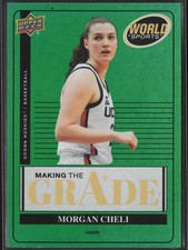 Morgan Cheli 2025 Upper Deck World of Sports Making the Grade Green MTG-CH UCONN