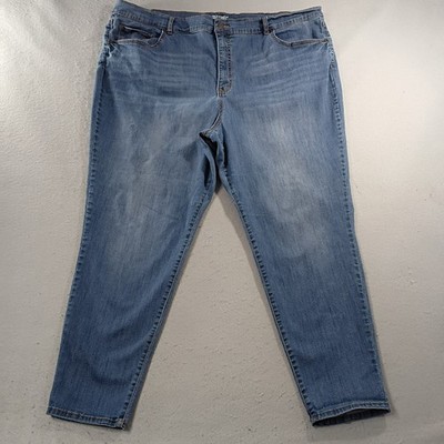 Terra & Sky Jeans Womens 26W Skinny Fit High Rise Denim Stretch Cotton Blue