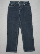 LG01448 RIDERS BRAND RELAXED WOMENS JEANS sz10P DARK; REALLY NICE 