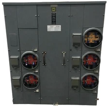 Square D MP155125 500 Amp 240V 1 PH 3 Wire Main Lug MP Meter Pack/Panel Box