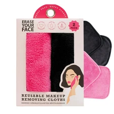 ERASE YOUR FACE Reusable Makeup Remover Cloths - Microfiber Face Towels to Cl...