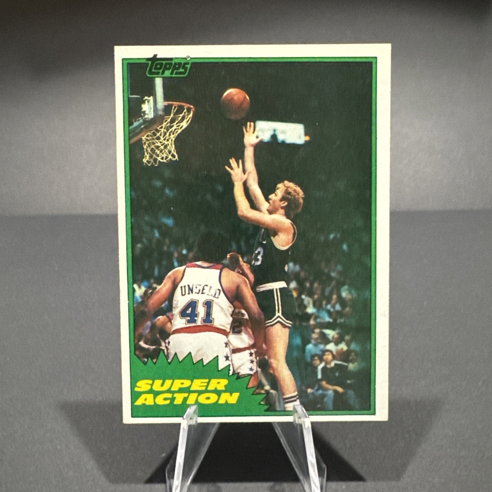 1981 Topps Super Action Larry Bird East 101 Boston Celtics