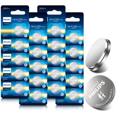 20Pcs -100Pcs PHILIPS CR2032 3V Lithium Coin Cell Button Battery