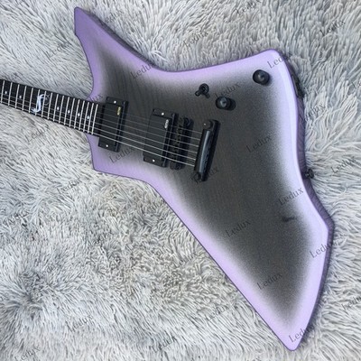 Electric Guitar Solid Mahogany Body&Neck 6 Strings HH Pickups Purple Fast Ship
