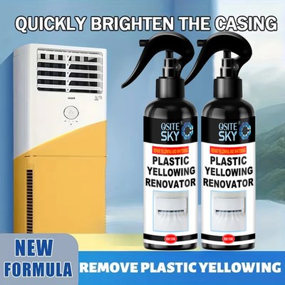 Quick-Effect Plastic Yellowing Eliminator Spray - Robust Formula