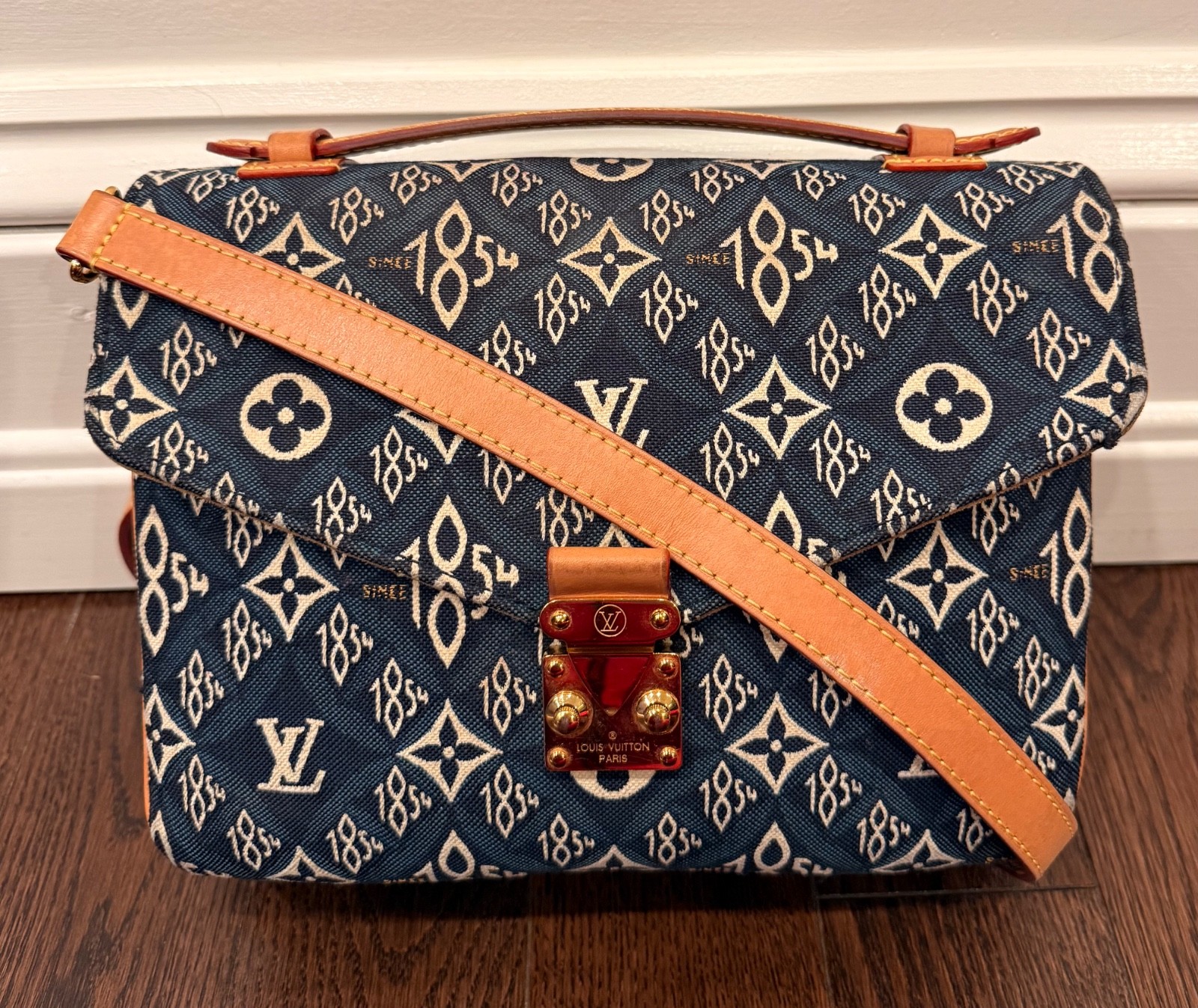 Louis Vuitton 1854 Pouchette Metis Navy Jacquard Print