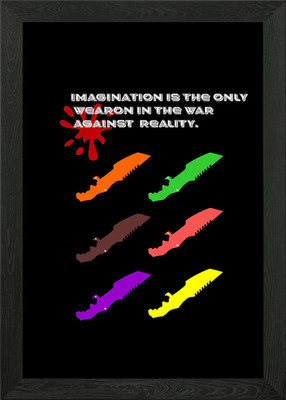MINIMALIST KNIFE Gerahmtes Wandbild Poster Leinwanddruck Bild