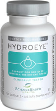 Hydroeye Dry Eye Supplement   Clinically Tested Formula with GLA, EPA and DHA  