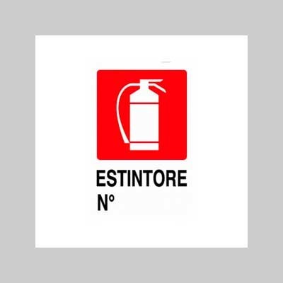 Cartello CO2 Antincendio Glow In The Dark 150x100mm - Vsafety 11016