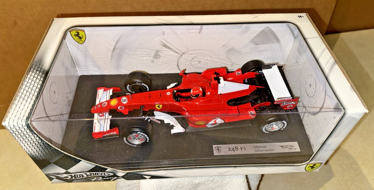 Hot Wheels 1:18 Michael Schumacher F248 Ferrari F1 Diecast Model