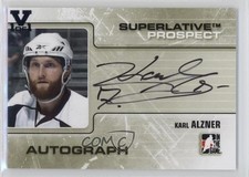 2009 ITG Superlative Volume 2 Prospect Gold Vault Black 1/1 Karl Alzner Auto 2a6