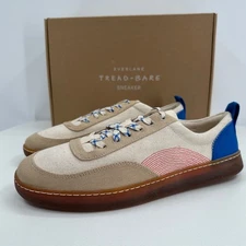 Everlane Tread Bare Sneaker sz 11 Women's in Canvas/Red/Blue Lace-up Shoes