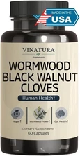 VINATURA Wormwood Black Walnut Clove Capsules - Wormwood herb Black Walnut Ex...