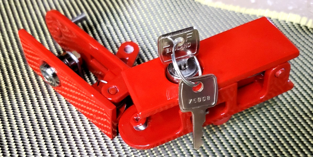 F40 Ferrari Door Handles Exterior w/ keys. Great Shape.