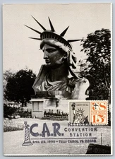 #C63 Statue of Liberty Airmail Maxi Card w/Pictorial Cancel